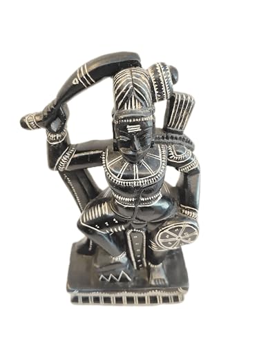 Image of Lord Karupasaamy, Lord Iyyanar, Lord Muniswarar Statue, Traditional Hindu Deity Figurine, Bronze Material, Home Decor, Figurist HUB (Small)