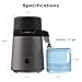 Bonnlo High Efficiency 1.1 Gallon Water Distiller, BPA-Free Container & 304 Stainless Steel Interior, Countertop Distilled Water Machine w/Overheat Protection & Flame Retardant for Home, CPAP, Gray
