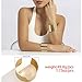 Salircon 3PCS Chunky Gold Cuff Bracelets for Women Gold Statement Bangle Bracelets Set Arm Cuff Upper Arm Punk Jewelry (Gold, 8)