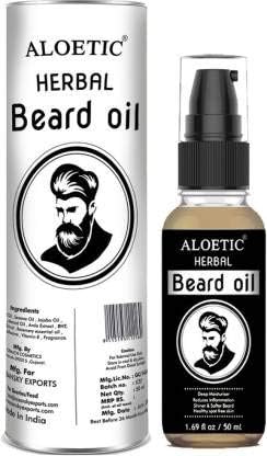 Aloetic Herbal beard growth oil and moisturizer, 50 ml