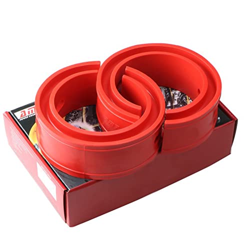 Car Auto Rubber Shock Absorber Spring Bumper Buffer Power Cushion Pads Sheet Mounts/Automotive Suspension Performance Booster Kit Universal Type Auto Parts 2Pcs(Type F) #TOP3