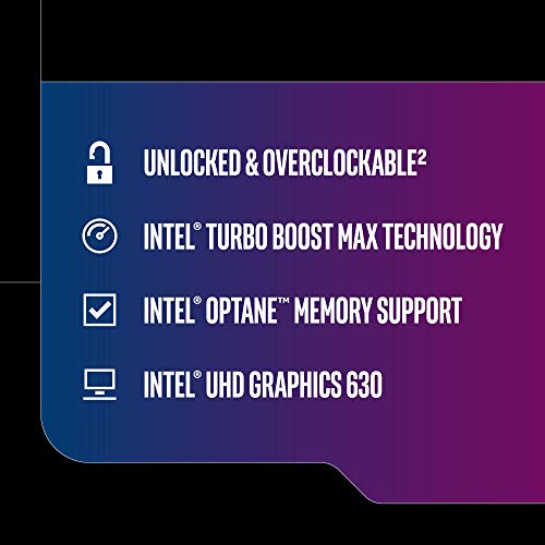 Image of Intel Core i9-9900K Desktop Processor 8 Cores up to 5.0 GHz Turbo unlocked LGA1151 300 Series 95W (Renewed)