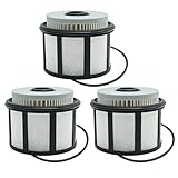 Vkinman 3Pcs FD4596 7.3L Diese Fuel Filter Replacement for Ford E350 F250 F350 F450 1999-2003,