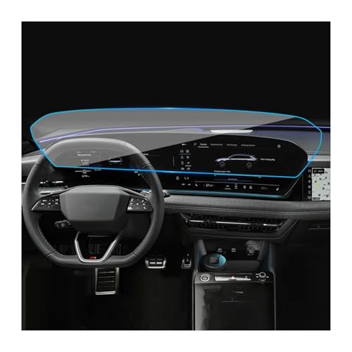 Ciloc Láminas Protectoras Pantalla para A6 Le-Tron 2025 Película Protectora Vidrio Templado para Salpicadero Coche Protector Pantalla Navegación(Integrated Film)