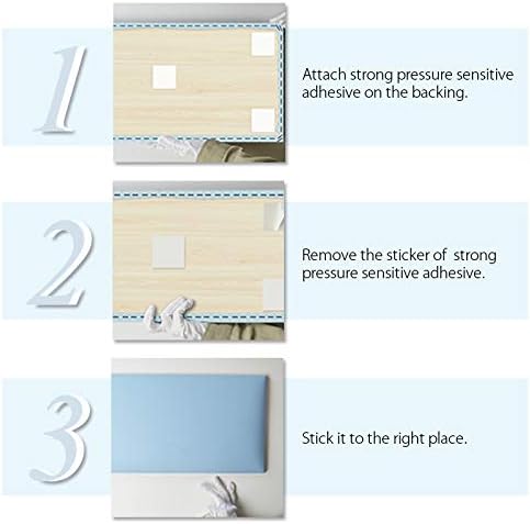 Miniatura 5 de TINTON LIFE 5PCS 3D Hexagon Wall Foam Brick Autoadhesivo Wall Sticker Wallpaper Pared Bumper (Negro)