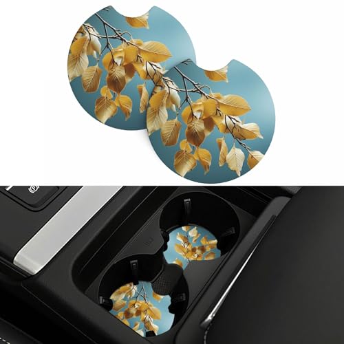 Posavasos para auto negro 2 piezas universales de neopreno miniatura 5