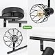 Kimjo LED Deckenstrahler 4 Flammig - Strahler Deckenleuchte E14 4 Flammig Deckenstrahler Schwarz - Lampe Küche Deckenlampe LED - Lampe Wohnzimmer Schlafzimmerlampe Deckenspots Nein Leuchtmittel