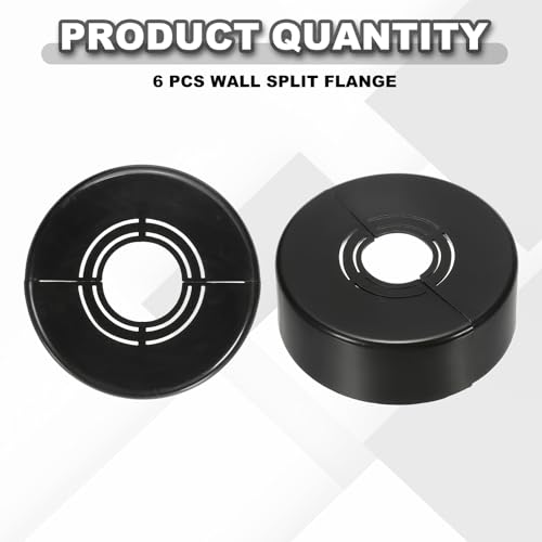 Bridas divididas de 25 mm ajustables con clip para tapar tuberías 4