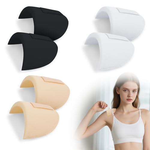 CTYUEYUN 3 Paires Epaulettes Femme,Epaulette en Mousse Amovibles,Épaulettes Antidérapantes Respirante,Épaulettes Autocollantes pour Vêtements de Femme,Blazers,T-Shirts,Veste