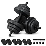 2er Hantelset 20/30 / 40 kg - Kurzhantel Set mit 2 Kurzhanteln, Gewichten & 4 Sternverschlüsse