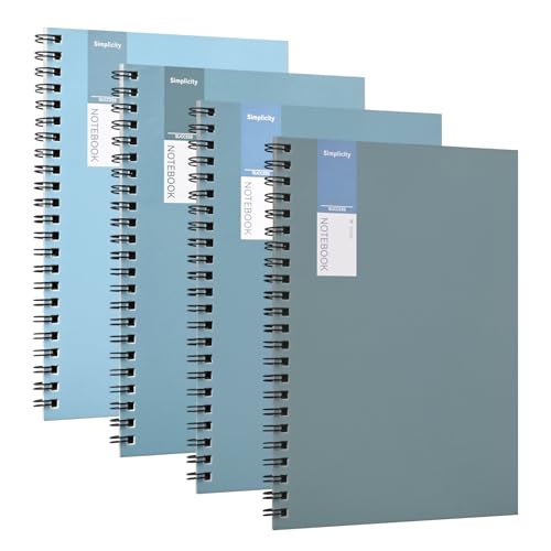 Cahier à spirales lot de 4 idéal pour ne plus perdre vos notes de bureau importantes
