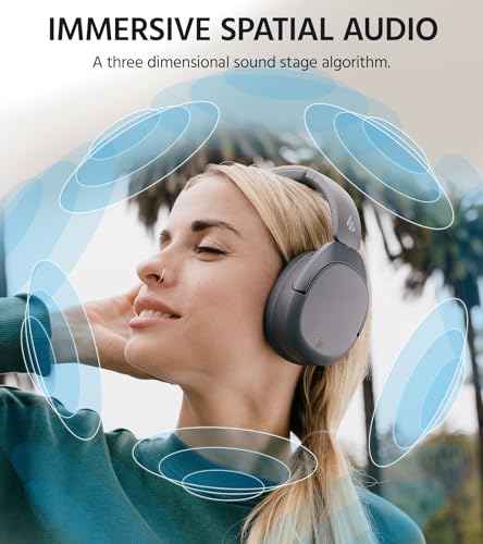Image of Edifier W830NB Wireless Over Ear Headphones with -45dB Active Noise Cancelling, 94H Playtime, LDAC Hi-Res Sound, Spatial Audio, Fast Charging, Multipoint Connection, Bluetooth V5.4 - Gray