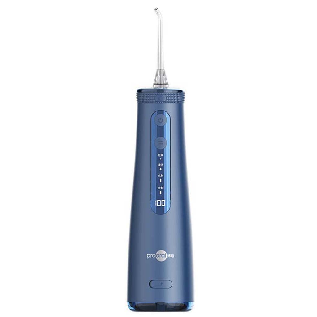 TJH Idropulsore Irrigatore Orale Dentale Cordless Professionale - IPX7 Portatile e Ricaricabile Idropulsore Impermeabile per la Pulizia dei Denti, Serbatoio da 260 ml Casa e Viaggio