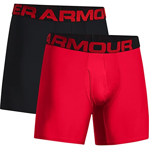 Image of Under Armour mens Multi-pack Performance Tech Boxerjock Brief, 6 inch Inseam, All-day Comfort & Soft