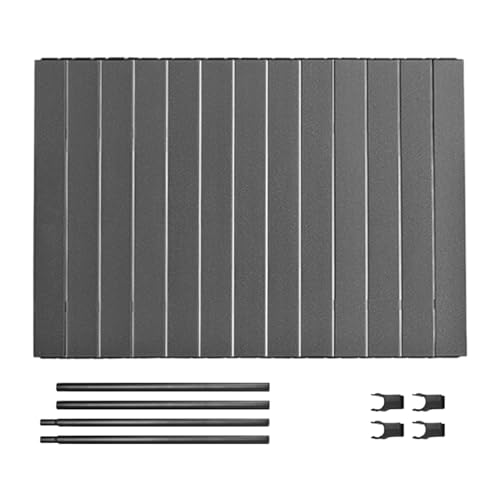Cart Table Top Anexo - Bandeja plegable de aleación de aluminio, complemento de escritorio compacto | Plataforma de preparación de comidas de camping - Mesa de utilidad exterior para pícnic - Barbacoa