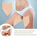 WOLAIYE Thigh Lift Anti Chafing Friction Tape Patches, Chafe Protection Thigh Inner Adhesive Sticker, Clear Invisible Waterproof Skin Pads, 12PCS