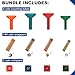 ESSENTIAL 144 Pcs Assorted Preformed Coin Wrapper Rolls with Color Coded Coin Counter Tubes and Coin Wrapper Crimping Tool