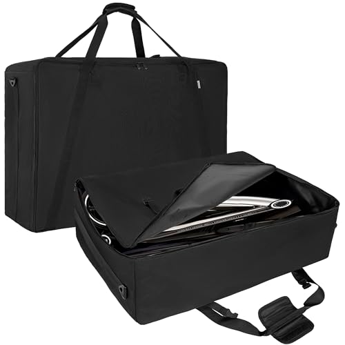 Image of TORIBIO Stroller Travel Carry Bags for Airplane Travel, Stroller Bag Compatible with UPPAbaby MINU V2 and MINU, Nuna Mixx Next,Water-Resistant Stroller Portable Storage Bag with Straps,32"x23.5"x11"