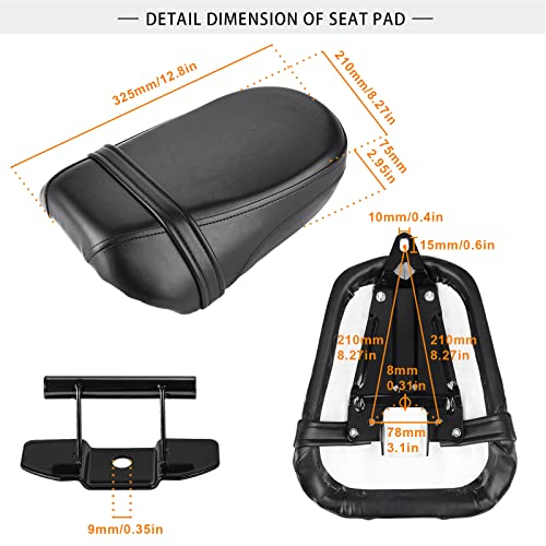Motorcycle Passenger Seat And Foot Pegs Kit Compatible With Kawasaki Vulcan S 650 Vn650 2015-2022 #TOP4