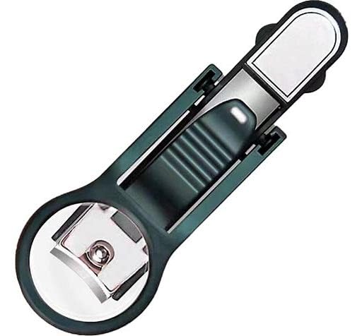 60° Rotating Nail Clipper with Magnifier | Anti-Slip Handle Stainless Steel Nail Cutter | Precision Nail Trimmer for Elderly & Kids-picture-21
