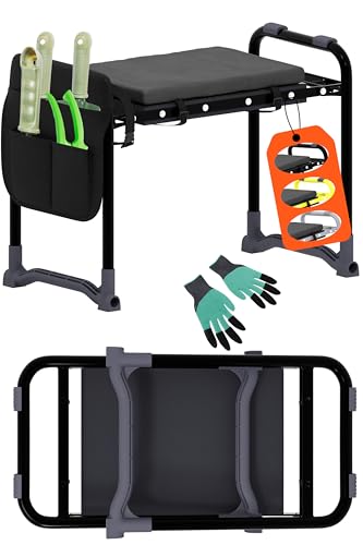 Garden Kneeler and Seat-Kneeler and Stool for Gardening