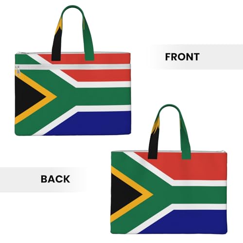 South African Flag Canvas Document Bag Briefcase For Professionals And Executives3