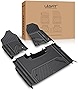 LASFIT Floor Mats Fit for 2019-2022 Dodge Ram 1500 Crew Cab with Rear Under-Seat Factory Storage Bucket Seat, All Weather Car Liners