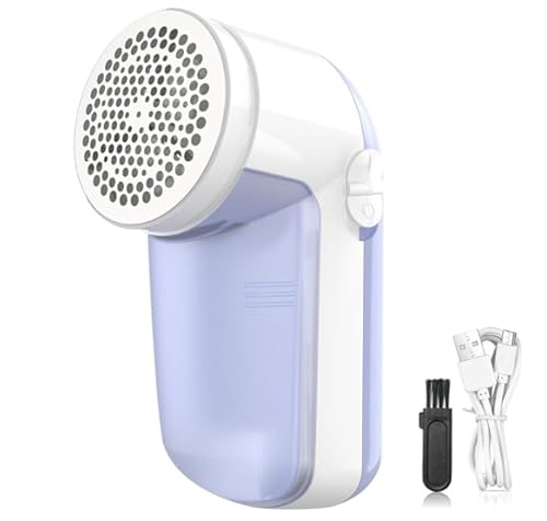Rasoir Anti Bouloche Électrique Rechargeable, USB C, pour Pulls, Manteaux, Canapés, Tapis, Rideaux, Accessoires Inclus
