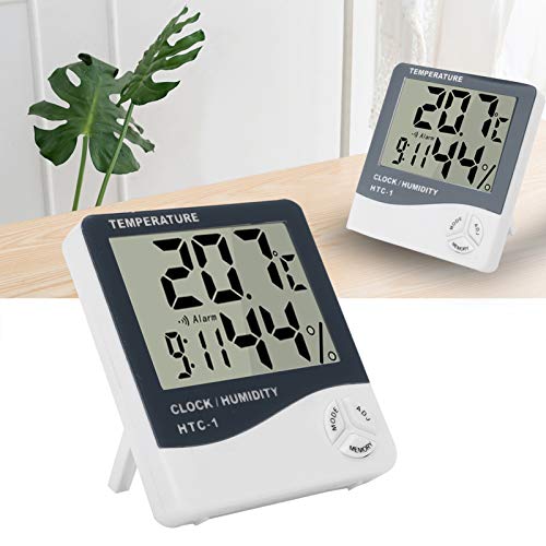 Monitor de temperatura digital ABS de 10% ~ 99% UR, higrômetro digital, para sala de estar interna d
