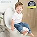 Quick Flip Toilet Seat with Built-in Potty & Splash Guard for Toddler Training, Slow Close - Jool Baby (Round)