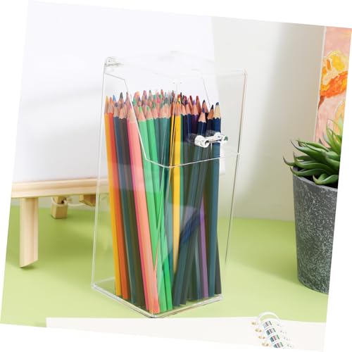 Boîte de rangement transparente x2 pour bureau et maquillage - 4