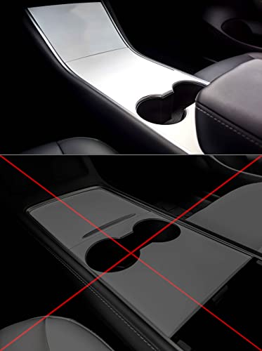 Ev Wraps Tesla Model 3 / Model Y Center Console Wrap - Matte White (Gen 1.0) #TOP3