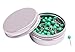 PTC Office 1/8 Inch Map Tacks DIY Craft Plastic Round Head Push Pins (Green, 100PCS)