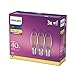 Produktbild Philips LED classic Lampe E14, Kerzenform, ersetzt 40 W, warmweiß (2700), 470 Lumen, Glas 3er Pack