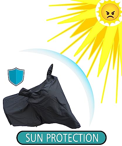 Image of Bajaj Pulsar RS200 Body Cover Waterproof | Heavy Duty Cover for Bajaj Pulsar RS200 | Scratch & Dust Protection | Sun & Snow Protection (K-Black)