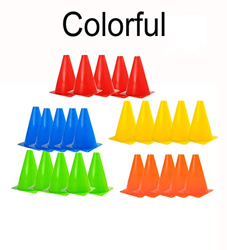 25 Pack Soccer Training Agility Cones,Marker Cone, Field Marker Disc Cone by JDWG - Used condition - Image 3