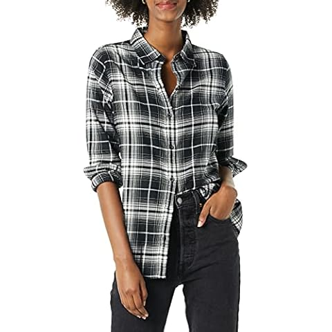 Amazon Essentials Women's Plaid Flannel Shirt Cover