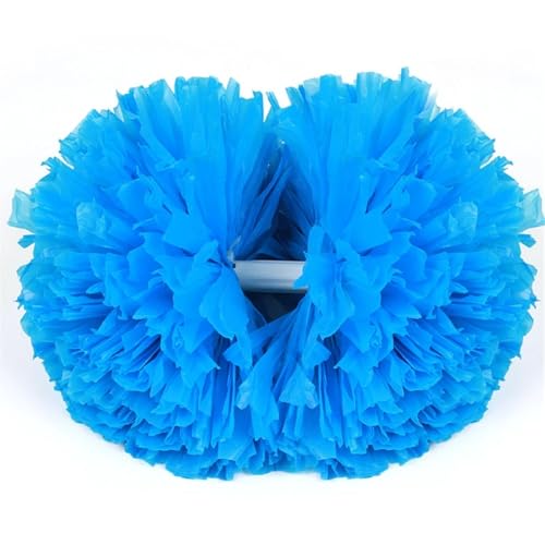 GXMDSGZ Cheerleading Pompons Pompons de Pom-Pom Girl, Fleurs à la Main, Pompons de Pom-Pom Girl for Le Sport, la Danse, Le Bal, la soirée costumée pour FêTes(Blue)