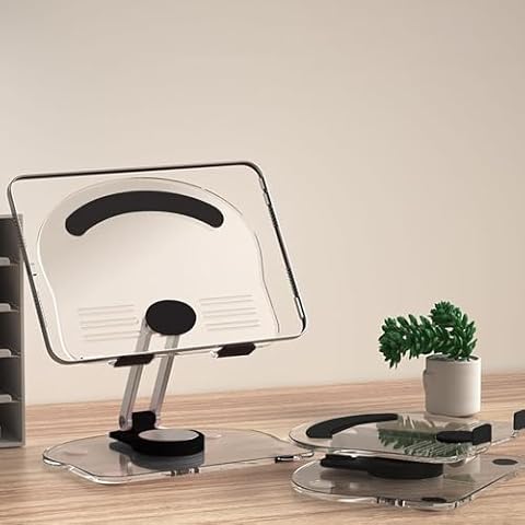 HiGrace Tablet Stand, 360 Degree Adjustable Rotating Desktop Stand, Foldable Stand for Tablet. Cover