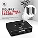 Honeywell Safes & Door Locks - Deluxe Small Cash Box with Removable Money Tray - Storage Under Tray & 8 Coin Slots - Durable Metal Safe with Key Lock - Saving Money Lock Box - Black, 0. 23 CU - 6113
