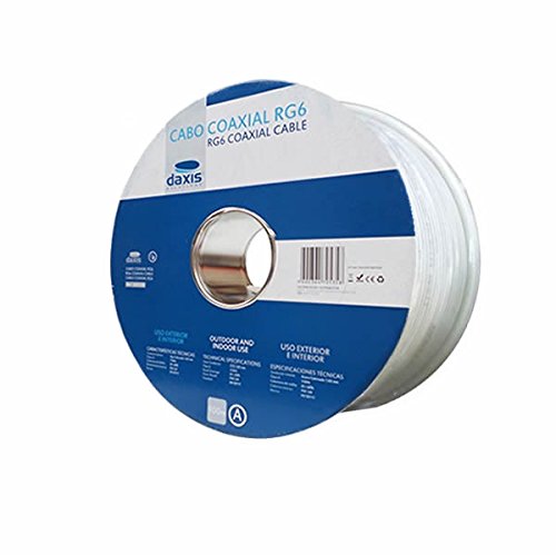 Daxis Cable Coaxial Interior Blanco CCS/AL en Bobina de 100m ED0320