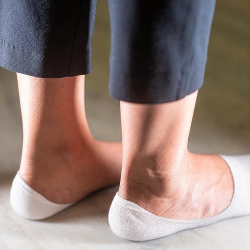 Image of HEELIUM Bamboo No Show Socks for Men | Odour Free & Breathable | 3X Softer Than Cotton Socks | Low Cut Socks | Size (UK 6-10)