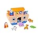 Giocattolo di legno per bambini – Arca di Noè con blocchi colorati e animali – 26 x 19 x 14 cm
