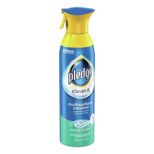 Image of Pledge pH-Balanced Multisurface Spray, Gently Clean 101 Surfaces, Remove Dust and Messes, No Residue - Rainshower Scent, 9.7oz (Pack of 6)