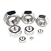 Xiedeai Hexagon Head Lock Nuts - Stainless Steel Metric Thread Hex Lock Nut Hardware Fasteners Tools M10 x 1.25 mm