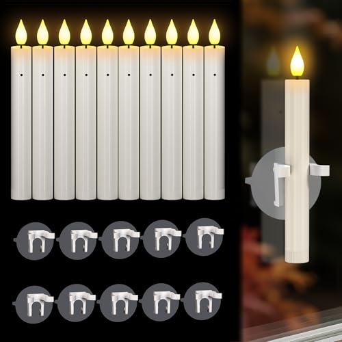 Bougies à LED avec ventouses pour sécuriser la décoration des fenêtres