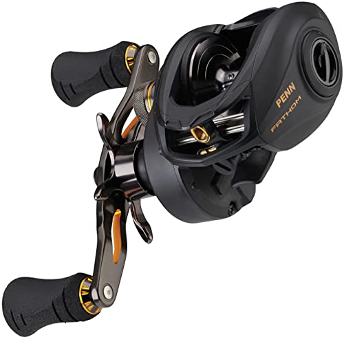 PENN Fathom Moulinet Léger à Tambour Tournant pour la Pêche en Mer, Pêche au Jig, Pêche Sur Épave, Lieu, Pagre, denti, Sériole, Pêche en Verticale
