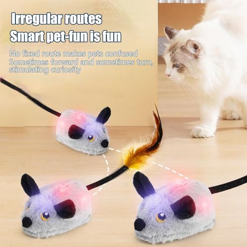 Jouet électrique pour chat en peluche interactive avec télécommande