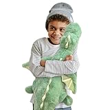 Dodhse Pterosaur Stuffed Animal with Wings - Cute Soft Dinosaurs Plush Toys Little Flying Dragon Plushies Pillow Doll Christmas Birthday Gifts for Kids Boys Girls (Green,27.55inch/70cm)
