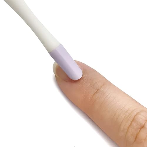 Miniatura 11 de IVON Paquete de 3 empujadores de cutículas, punta de goma suave en lecho de uñas Negro